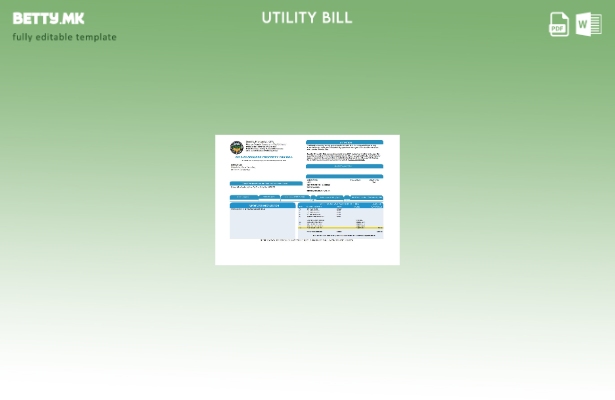 модерен стил, шаблон за сметки за данок на имот во округот Оринџ Калифорнија